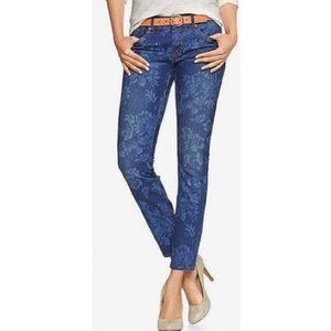 Gap 1969 - Women's Blue Denim Floral Jeans Size 25